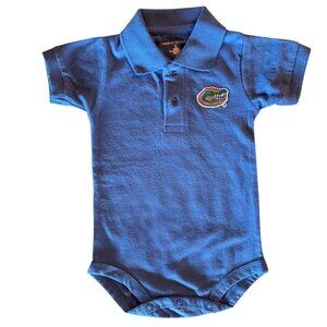 0-3 Months Boys UF‎ Gator Polo Bodysuit 100% Cotton By Creative Knitwear